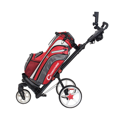 Vogue Push Buggy & Ultra Light Golf Bag Combo